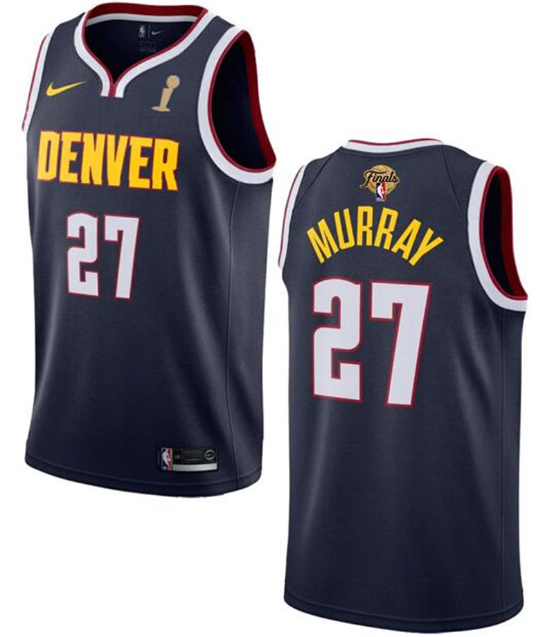 Nuggets 27 Jamal Murray Navy Nike 2023 Finals Champions Swingman Jersey