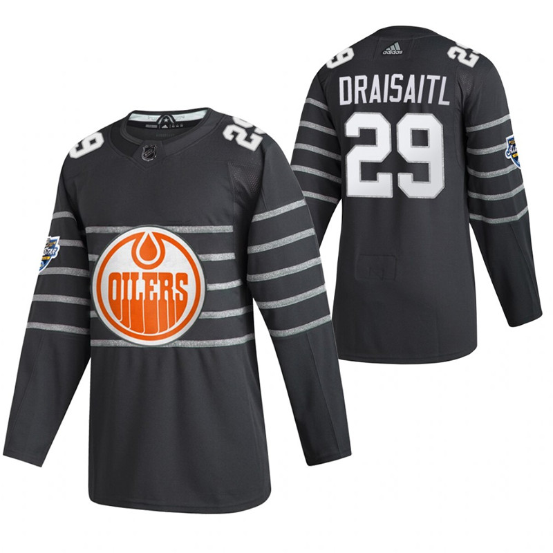 Oilers 29 Leon Draisaitl Gray 2020 NHL All Star Game Adidas Jersey