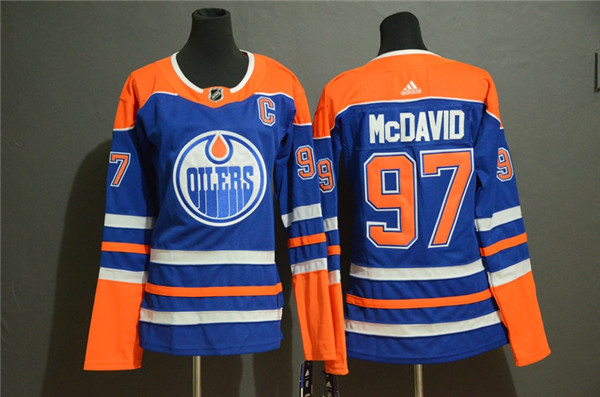 Oilers 97 Connor McDavid Royal Youth  Jersey