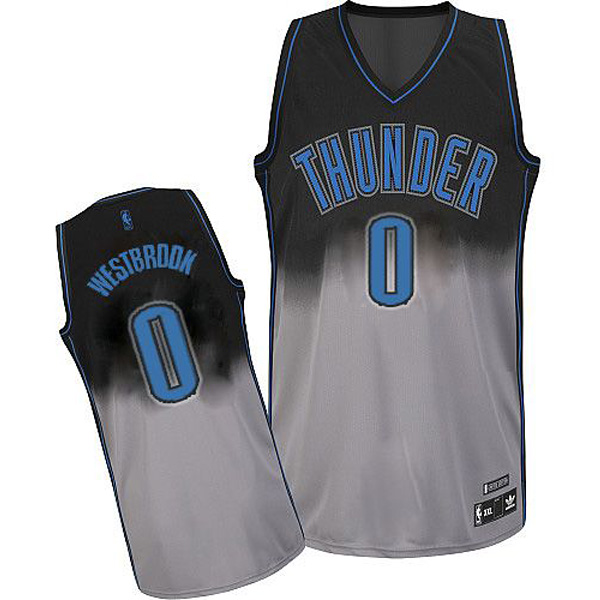 Oklahoma City Thunder 0 Russell Westbrook 2015 Fadeaway New Swingman Fashion Jersey