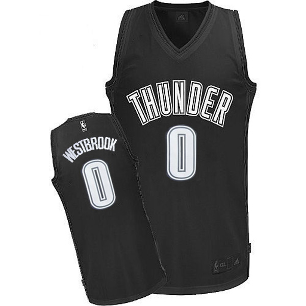Oklahoma City Thunder 0 Russell Westbrook 2015 Fashion New Swingman Dark Jersey