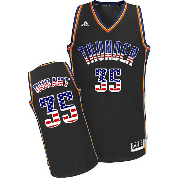 Oklahoma City Thunder 35 Kevin Durant 2015 American flag Special Editon Jersey