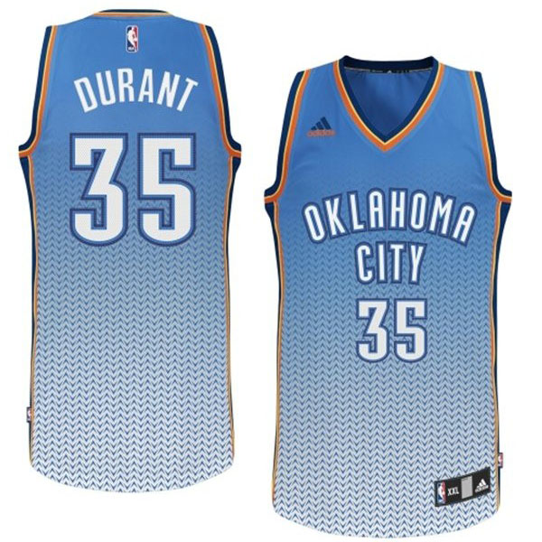 Oklahoma City Thunder 35 Kevin Durant new Resonate Fashion Swingman Jersey