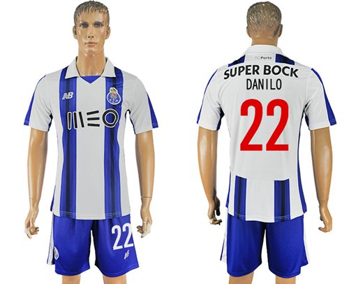 Oporto 22 Danilo Home Soccer Club Jersey
