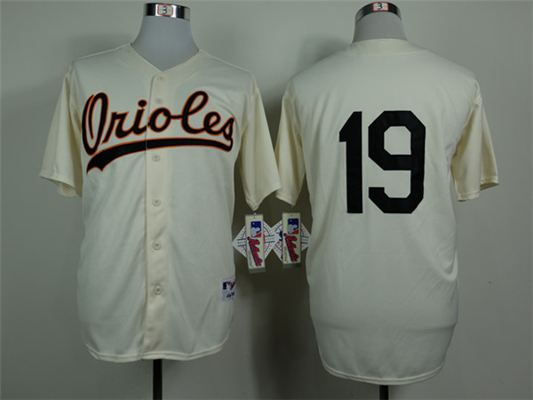 Orioles 19 Chris Davis Cream Throwback Jersey