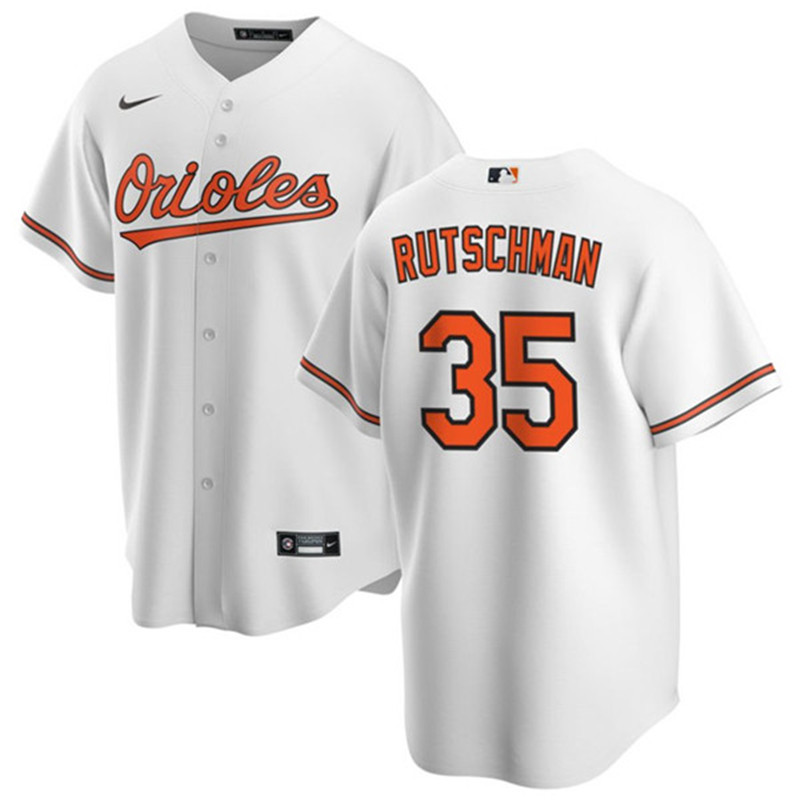 Orioles 35 Adley Rutschman White Cool Base Jersey