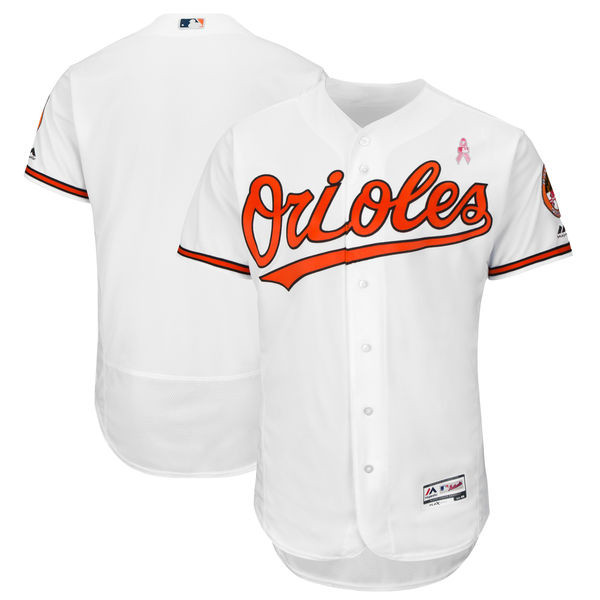 Orioles Blank White 2018 Mother's Day Flexbase Jersey