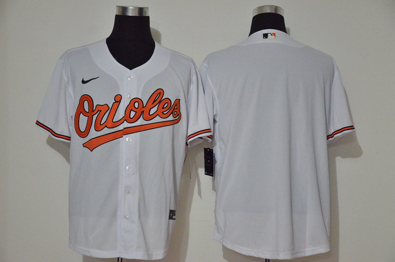 Orioles Blank White Nike 2020 Cool Base Jersey