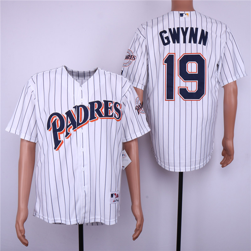 Padres 19 Tony Gwynn White 1991 Turn Back The Clock Jersey