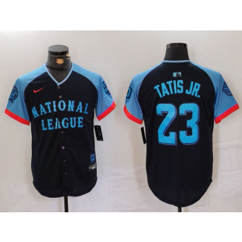 Padres 23 Fernando Tatis Jr. Black 2024 All Star Nike Cool Base Men Jersey