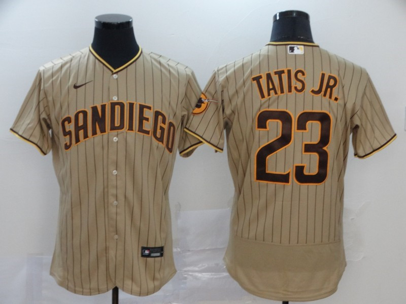 Padres 23 Fernando Tatis Jr. Cream Nike 2020 Flexbase Jersey