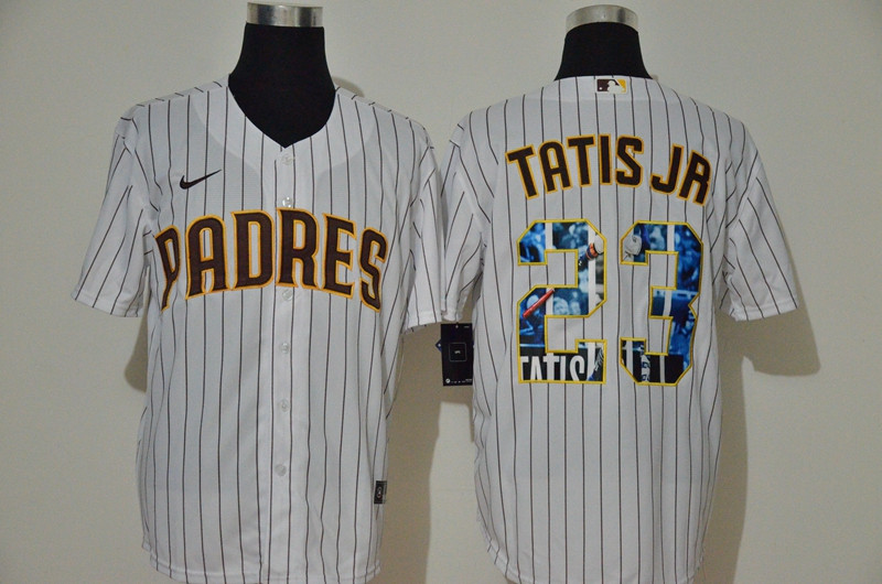 Padres 23 Fernando Tatis Jr. White Nike Cool Base Player Jersey