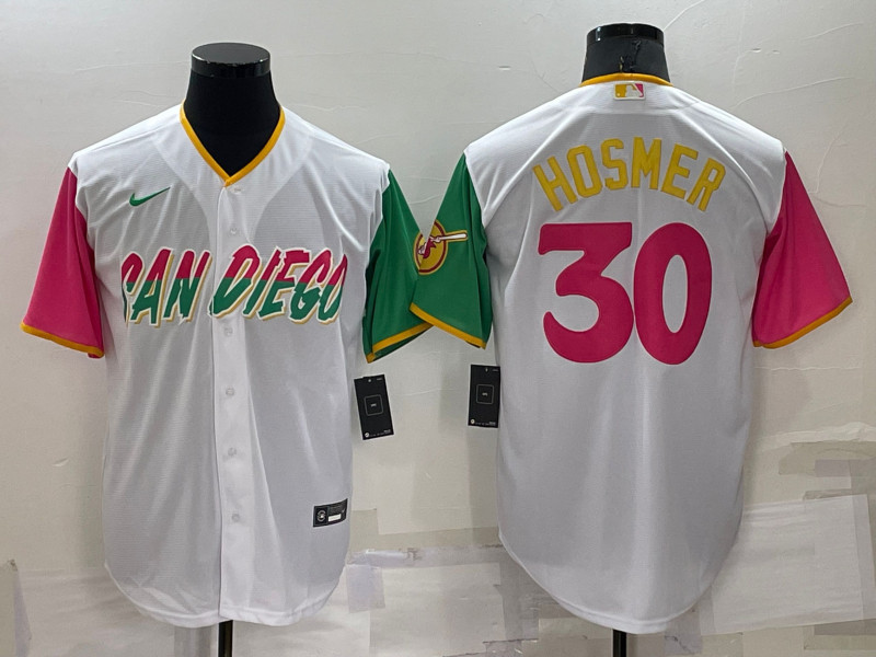 Padres 30 Eric Hosmer White Nike 2022 City Connect Cool Base Jerseys