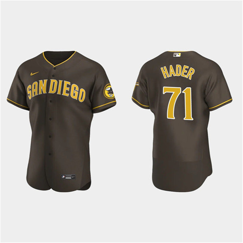 Padres 71 Josh Hader Brown Nike Flexbase Jerseys