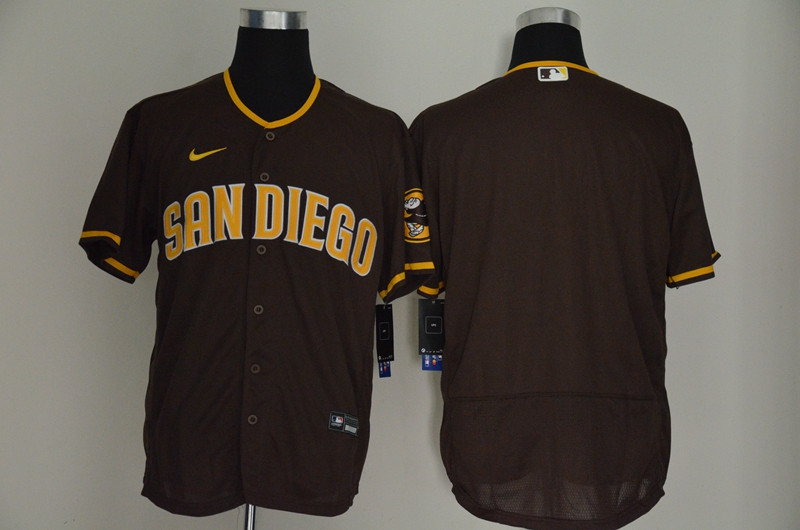 Padres Blank Brown Nike 2020 Cool Base Jersey