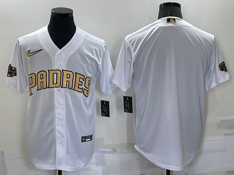 Padres Blank White Nike 2022 MLB All Star Cool Base Jersey
