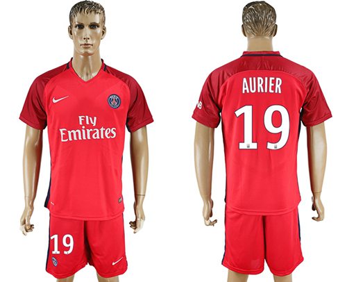 Paris Saint Germain 19 Aurier Red Soccer Club Jersey