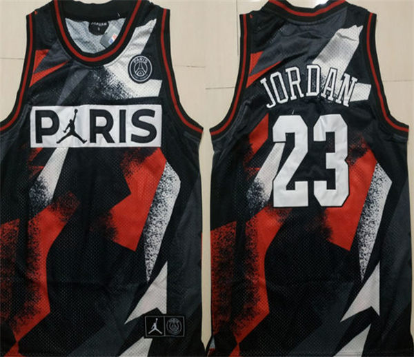 Paris Saint Germain 23 Michael Jordan Black Classic Fashion Jersey