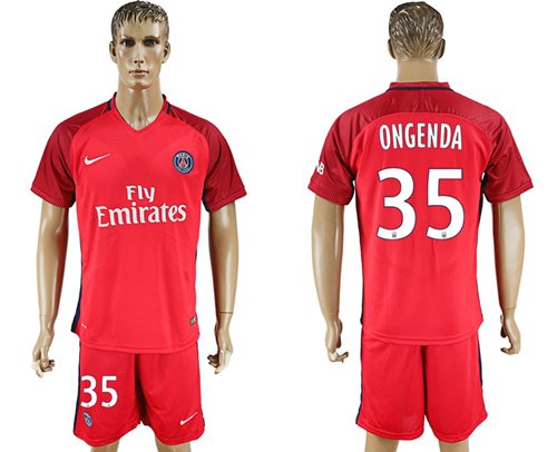 Paris Saint Germain 35 Ongenda Red Soccer Club Jersey