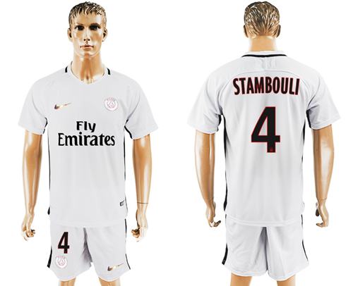 Paris Saint Germain 4 Stambouli Sec Away Soccer Club Jersey