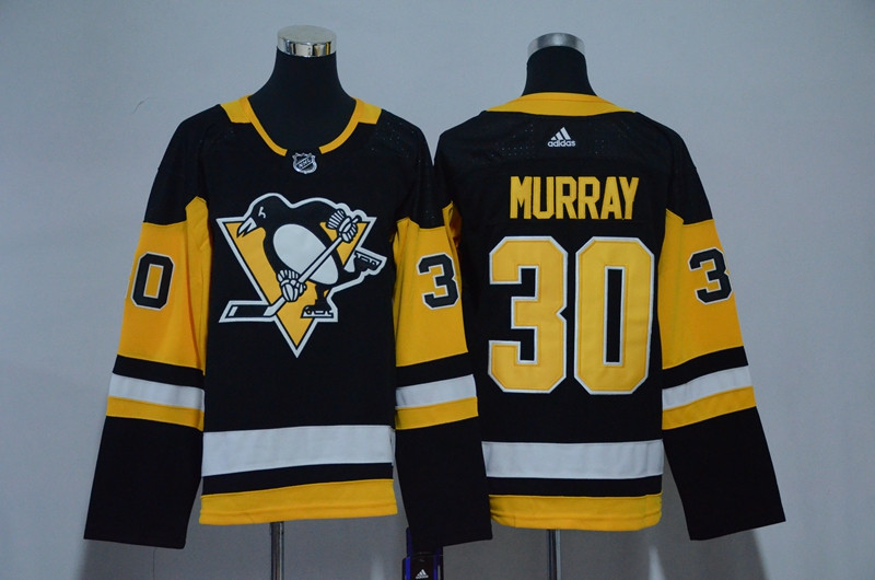 Penguins 30 Matt Murray Black Youth  Jersey
