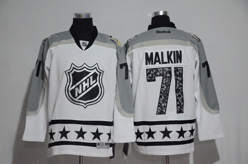 Penguins 71 Evgeni Malkin 2017 All Star White Stitched NHL Jersey 