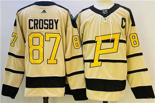 Penguins 87 Sidney Crosby Cream 2023 Winter Classic Adidas Jersey