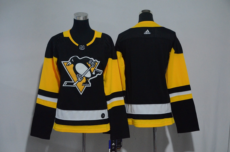 Penguins Blank Black Women  Jersey