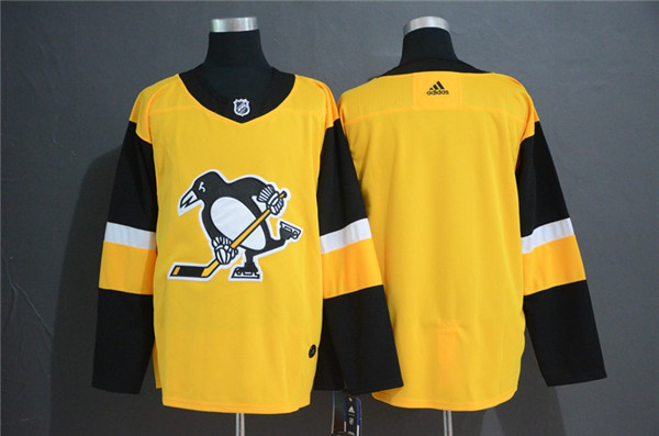 Penguins Blank Gold Alternate  Jersey