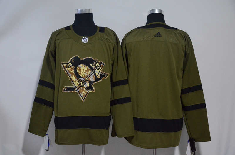 Penguins Blank Olive  Jersey