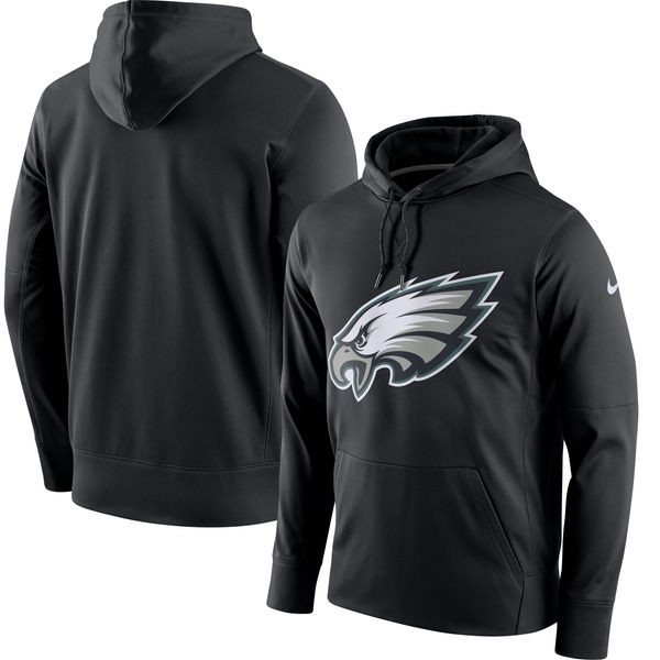 Philadelphia Eagles  Circuit Logo Essential Performance Pullover Hoodie Black