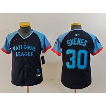 Pirate 30 Paul Skene Black 2024 All Star Nike Cool Base Youth Jersey