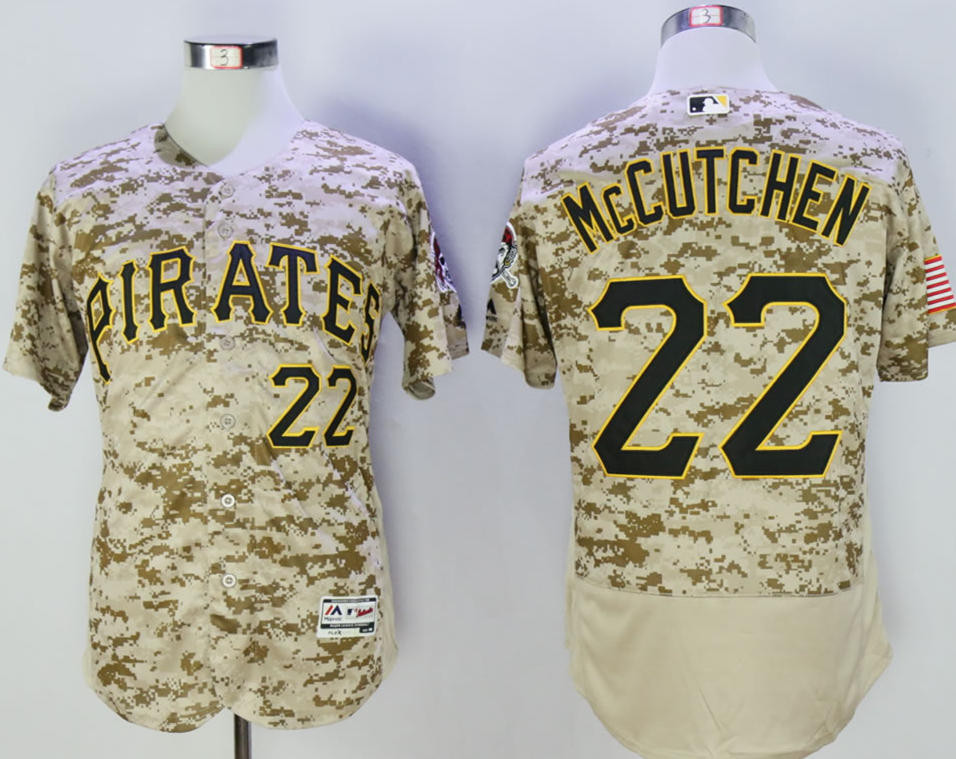 Pirates 22 Andrew McCutchen Camo Flexbase Jersey