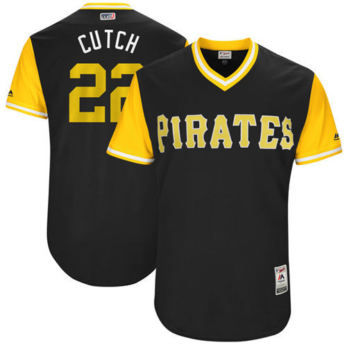 Pirates 22 Andrew McCutchen Cutch Majestic Black 2017 Players Weekend Jersey