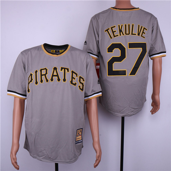 Pirates 23 Kent Tekulve Gray Cooperstown Collection Cool Base Jersey