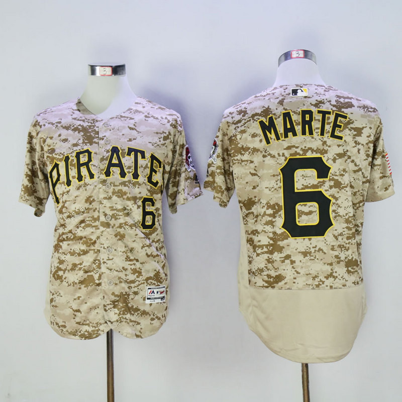 Pirates 6 Starling Marte Camo Flexbase Jersey