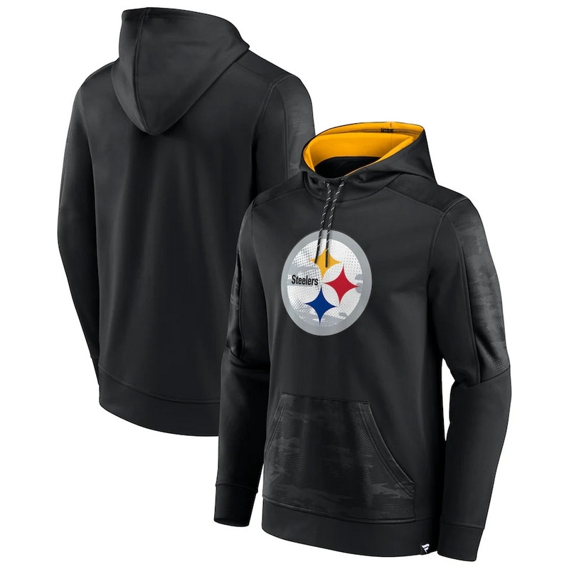 Pittsburgh Steelers Fanatics Branded On The Ball Pullover Hoodie Black