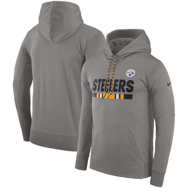 Pittsburgh Steelers  Team Name Performance Pullover Hoodie Heathered Gray