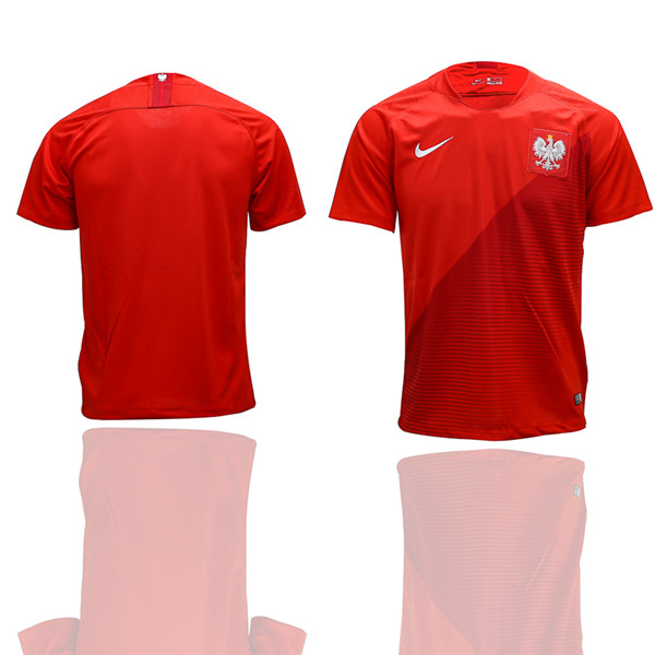 Poland Away 2018 FIFA World Cup Thailand Soccer Jersey