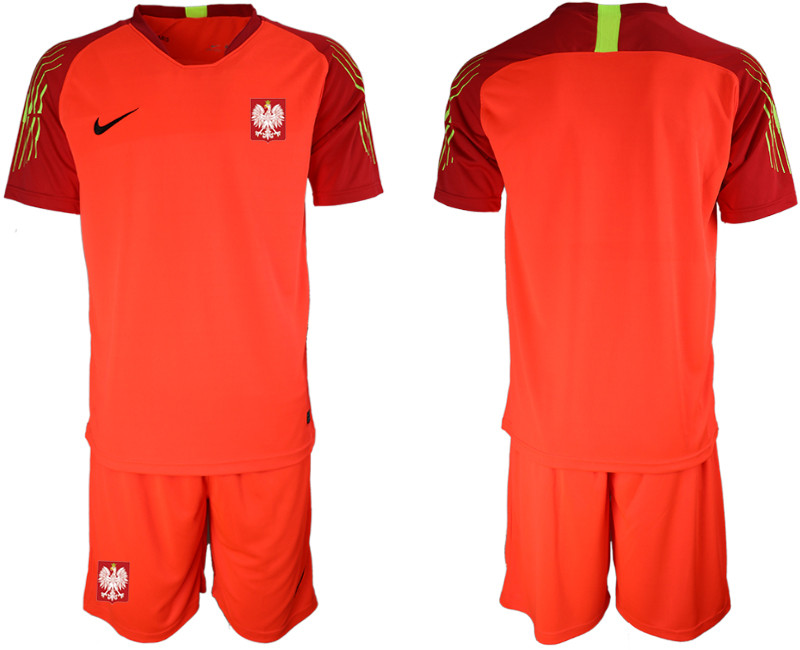 Poland Red 2018 FIFA World Cup Goalkeeper Soccer Jersey