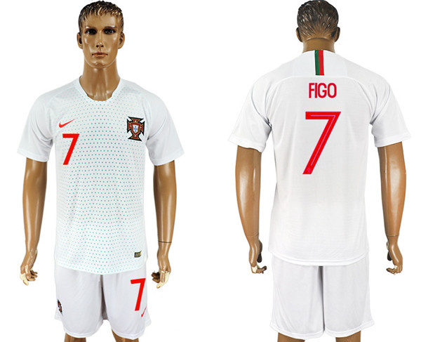 Portugal 7 FIGO Away 2018 FIFA World Cup Soccer Jersey