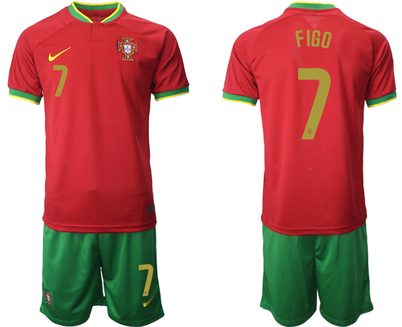 Portugal 7 FIGO Home 2022 FIFA World Cup Qatar Soccer Jersey