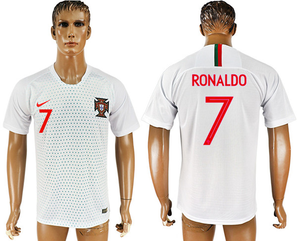 Portugal 7 RONALDO Away 2018 FIFA World Cup Thailand Soccer Jersey