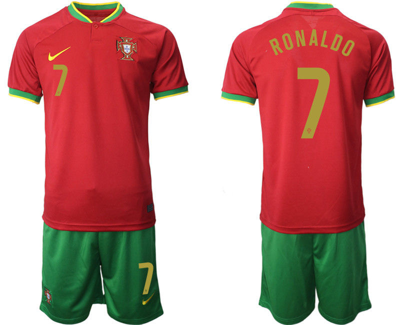 Portugal 7 RONALDO Home 2022 FIFA World Cup Qatar Soccer Jersey