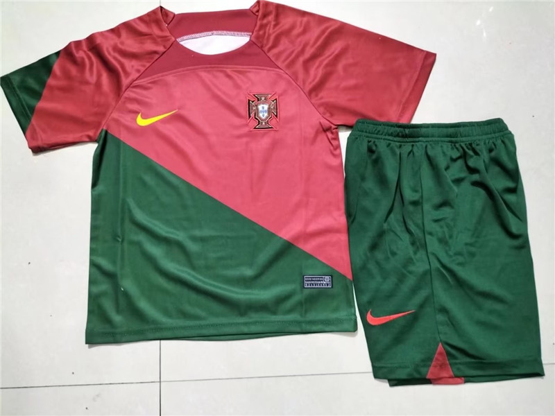 Portugal Blank Home 2022 2023 FIFA World Cup Qatar Soccer Jersey