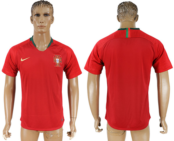 Portugal Home 2018 FIFA World Cup Thailand Soccer Jersey
