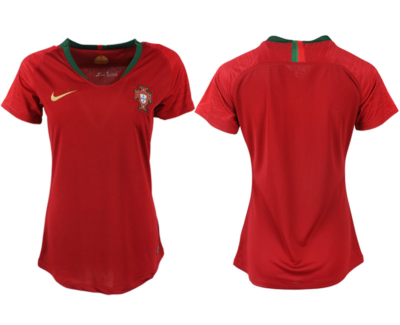 Portugal Home Women 2018 FIFA World Cup Soccer Jersey