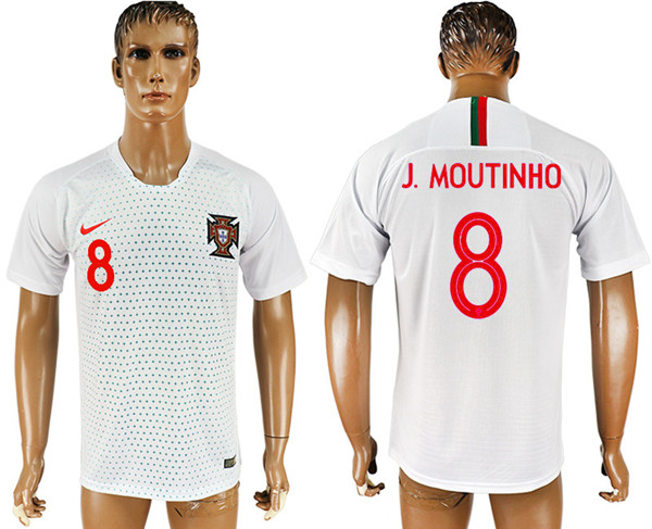 Portugal J. MOUTINHO Away 2018 FIFA World Cup Thailand Soccer Jersey