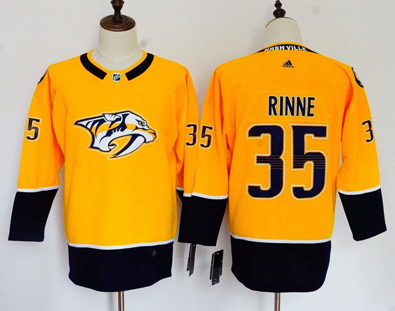 Predators 35 Pekka Rinne Gold Women  Jersey