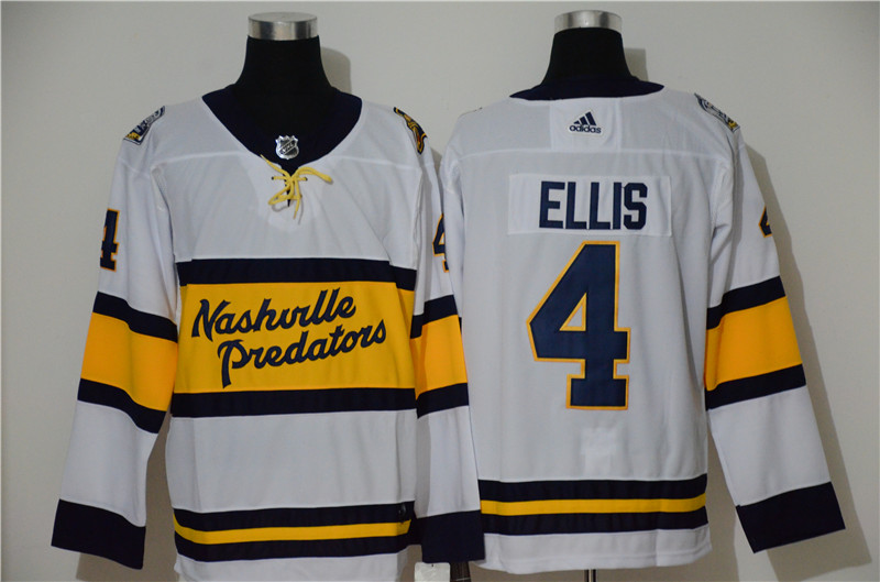 Predators 4 Ryan Ellis White 2020 Winter Classic Adidas Jersey